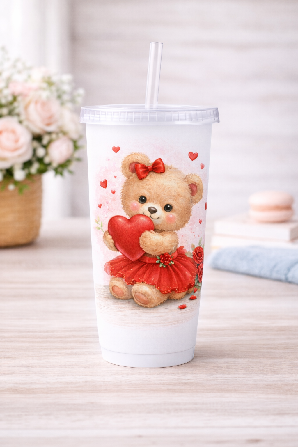 UV - RST Valentines Red Girl Bear - With Heart