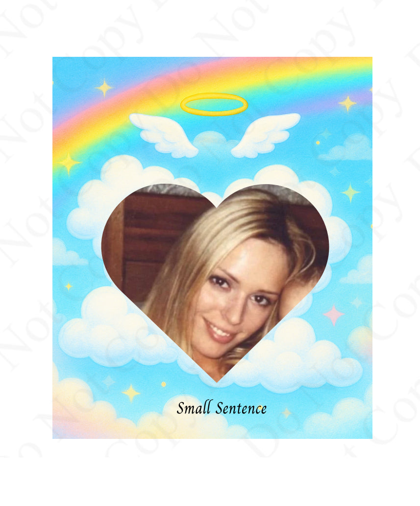 UV - Bright Blue (with wings and halo) Custom