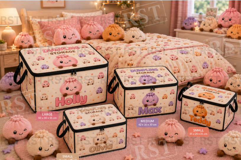 Pastel Dumplings Storage Bags (With Custom Name on Front) Pre-Order Due October