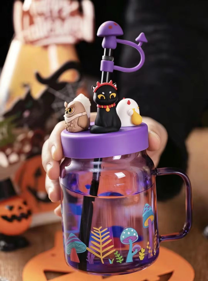 Purple High borosilicate glass Halloween Mug - Due END JULY