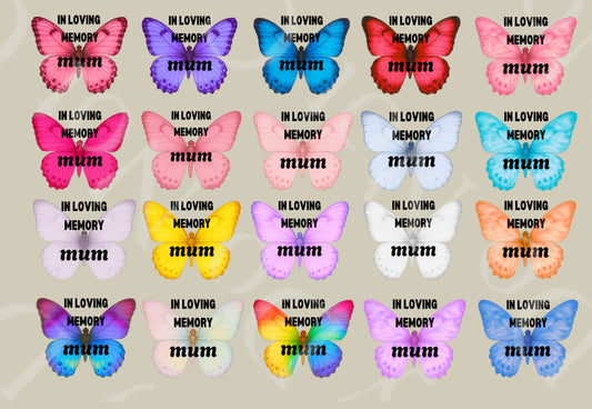 UV - Butterfly- In Loving Memory