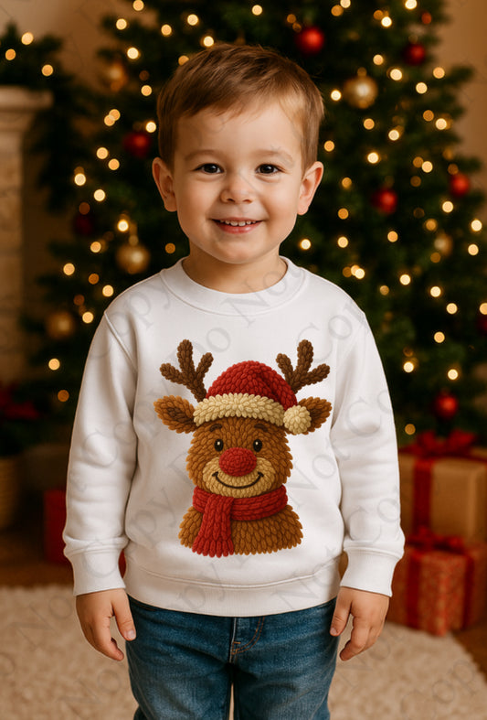 DTF Fabric - Reindeer (Wooly Style)