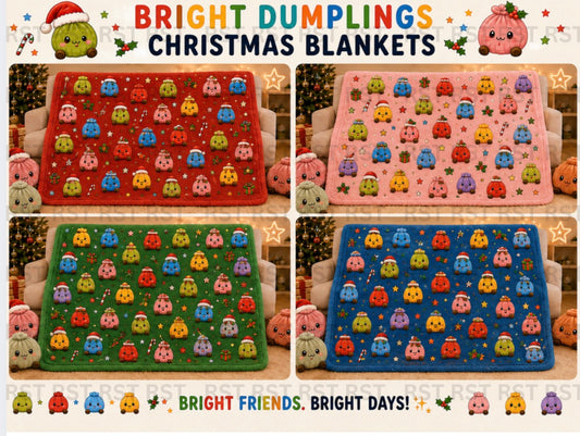 Christmas Dumpling Blanket (No Name added) Pre-Order Due October