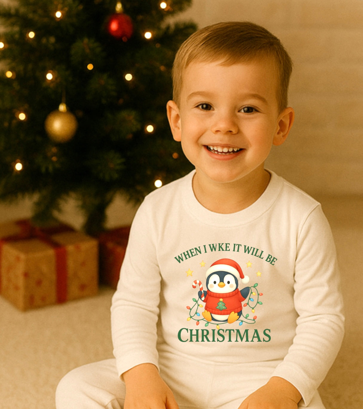 DTF Fabric - When I Wake - Penguin