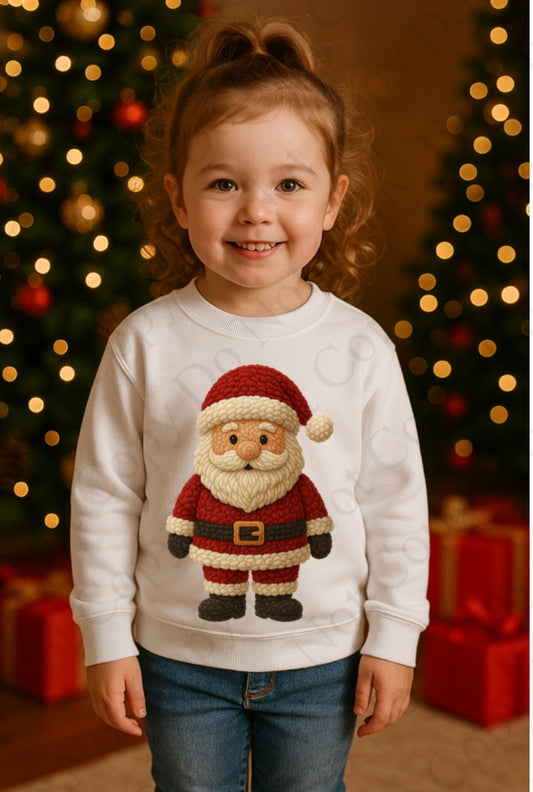 DTF Fabric - Full Santa - Red (Wooly Style)