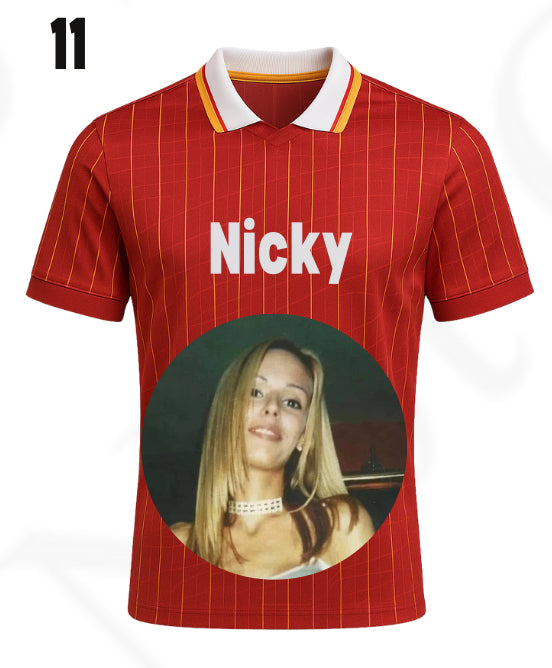 UV - Football Tops 15 colours - with PHOTO AND NAME