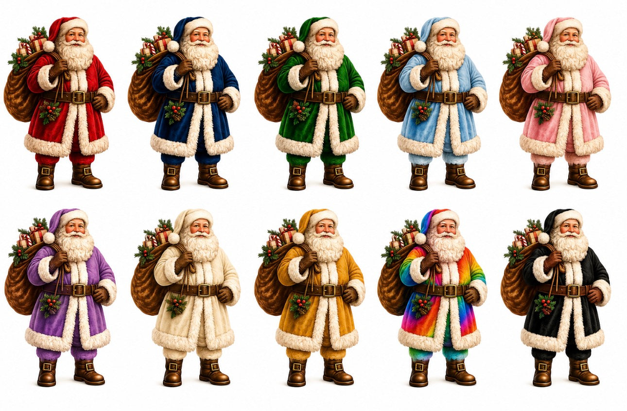 DTF Santa number 2 for RST Christmas Range (these will be printed in July) Please read description regarding the writing (Copy)