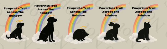 UV - Pawprints Trail Across The Rainbow