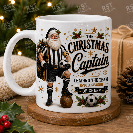 UV DTF - Santa Football - Christmas Captain
