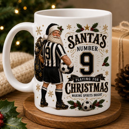 UV DTF - Santa Football - Santa Number 9