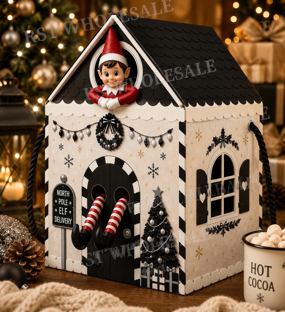 Large Black and White Elf Return Box PRE-Order due September