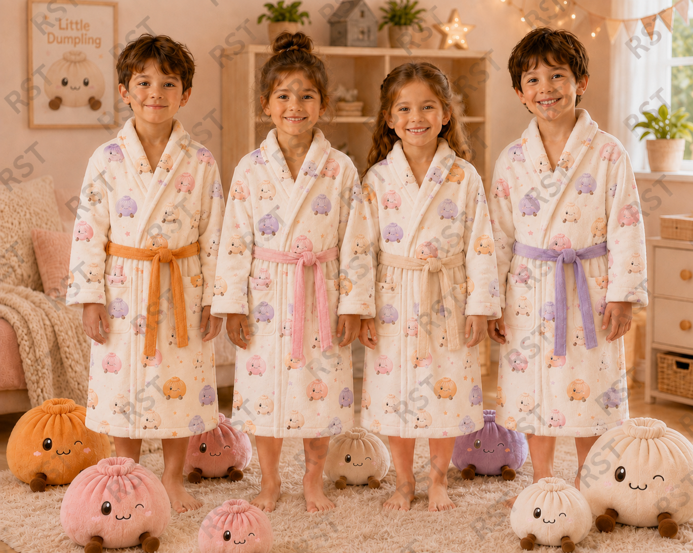 Pastel Dumplings Dressing Gown (No Name on Chest) Pre-Order Due October