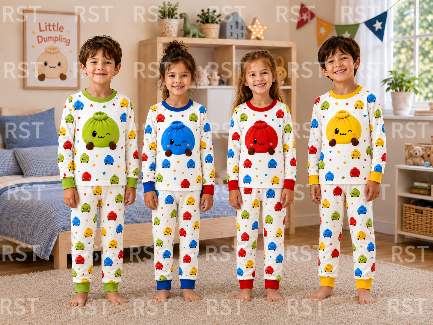 Bright Dumplings Family Pyjamas (NO name on chest)  Pre-Order due end October