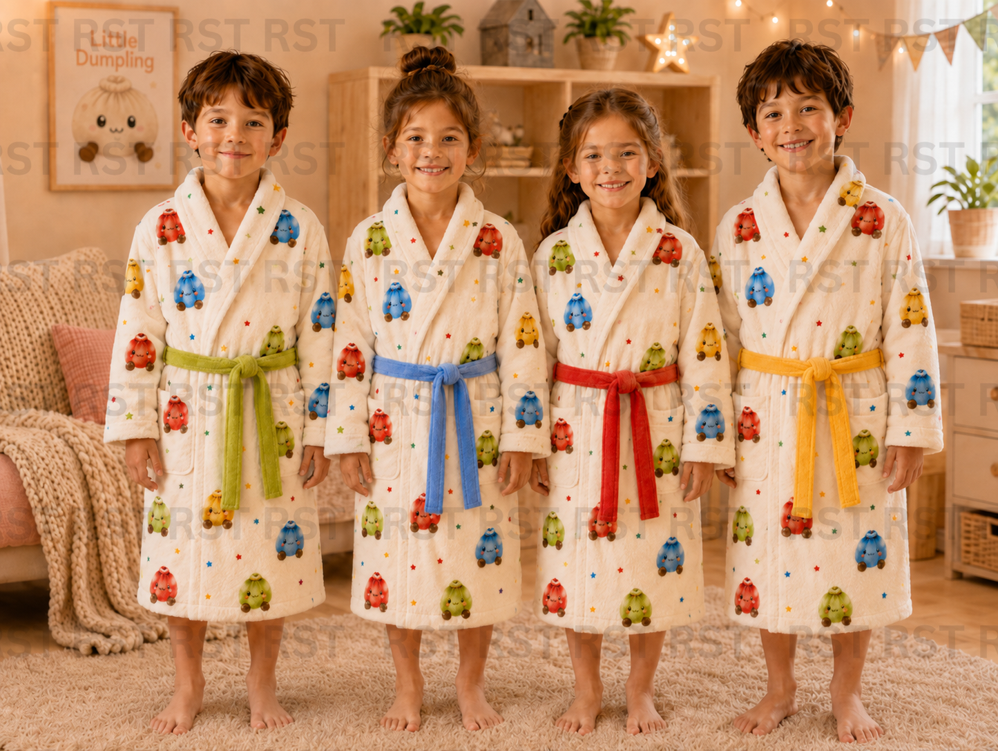 Bright Dumplings Dressing Gown (No Name on Chest) Pre-Order Due October