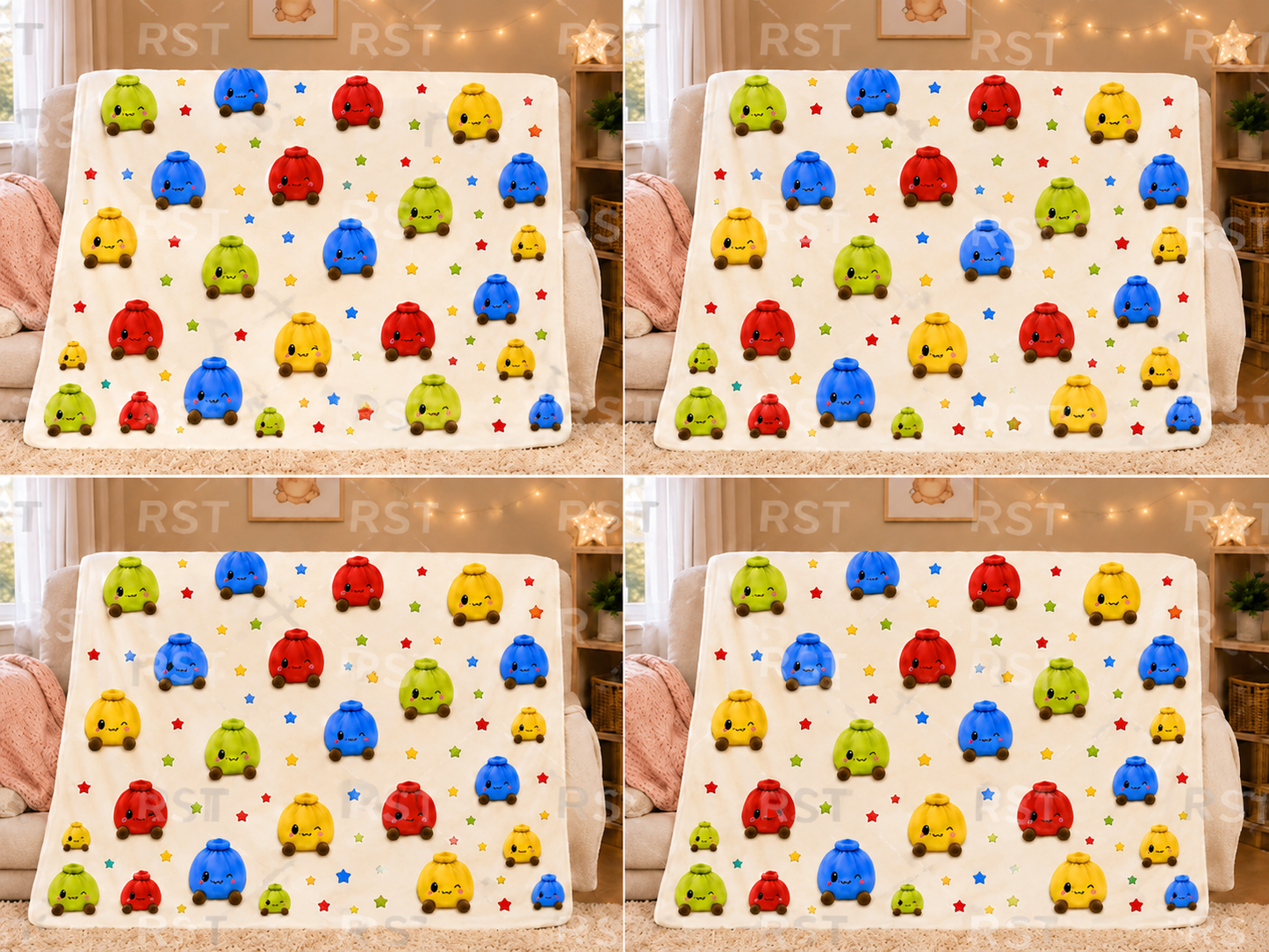 Bright Dumplings Dressing Gown (No Name on Chest) Pre-Order Due October