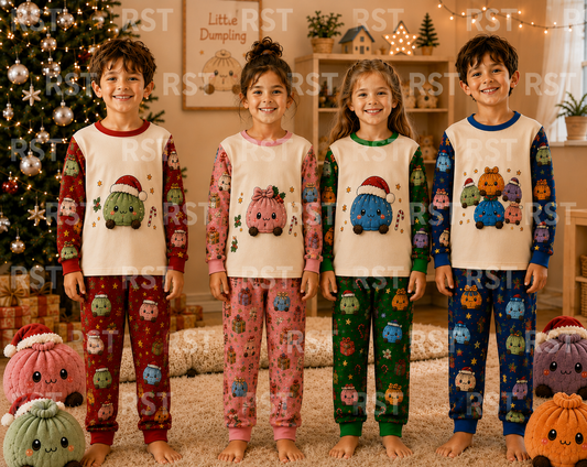 Christmas  Dumplings Family Pyjamas (NO name on chest)  Pre-Order due end October