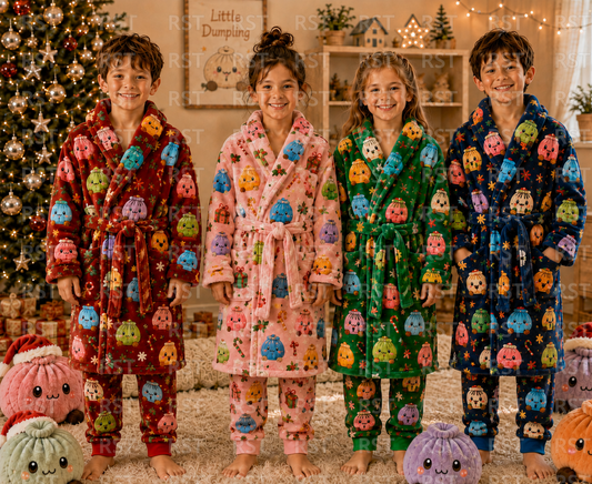 Christmas Dumplings Dressing Gown (No Name on Chest) Pre-Order Due October (Copy)