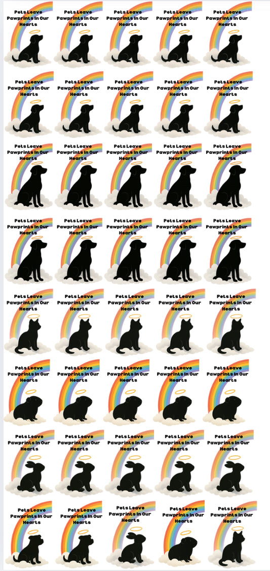 OFFER Pets - Sheet of 40 x  6cm decals
