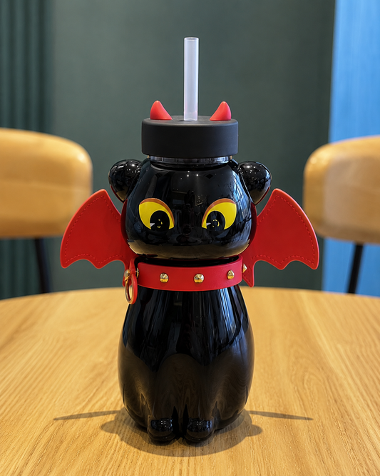 Cat High borosilicate glass Halloween Mug - Due END JULY