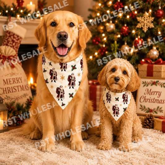 Santa Dog Bandanna - Pre Order due September