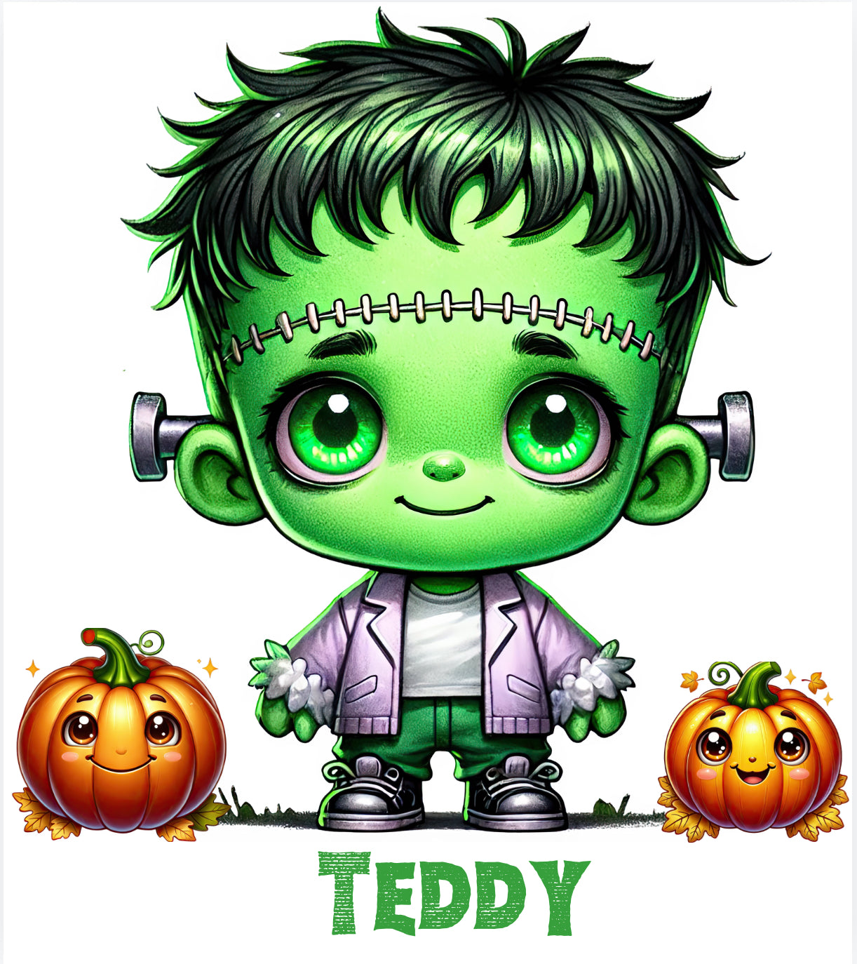 DTF Halloween Monster Boy with Name (multiple sizes)