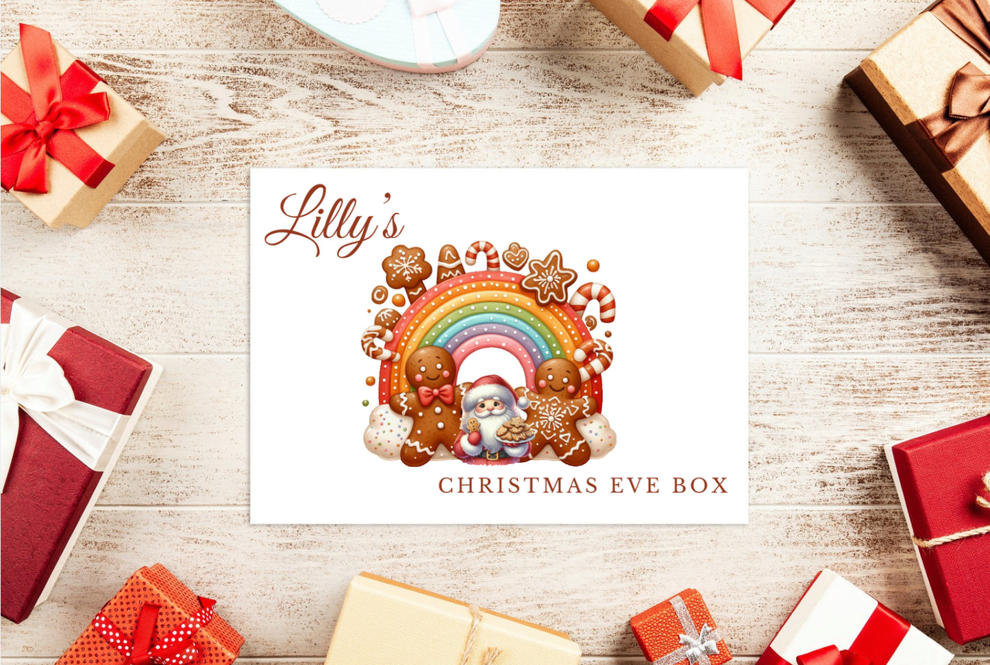 UV Christmas RST Gingerbread Christmas Eve Box (with Name)