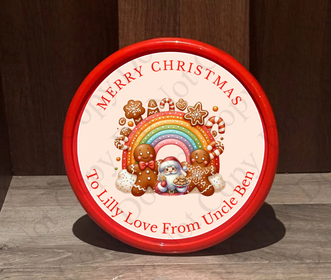 Chocolate Tub Sticker - Gingerbread