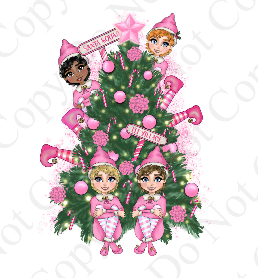 UV - Pink Elves in Tree