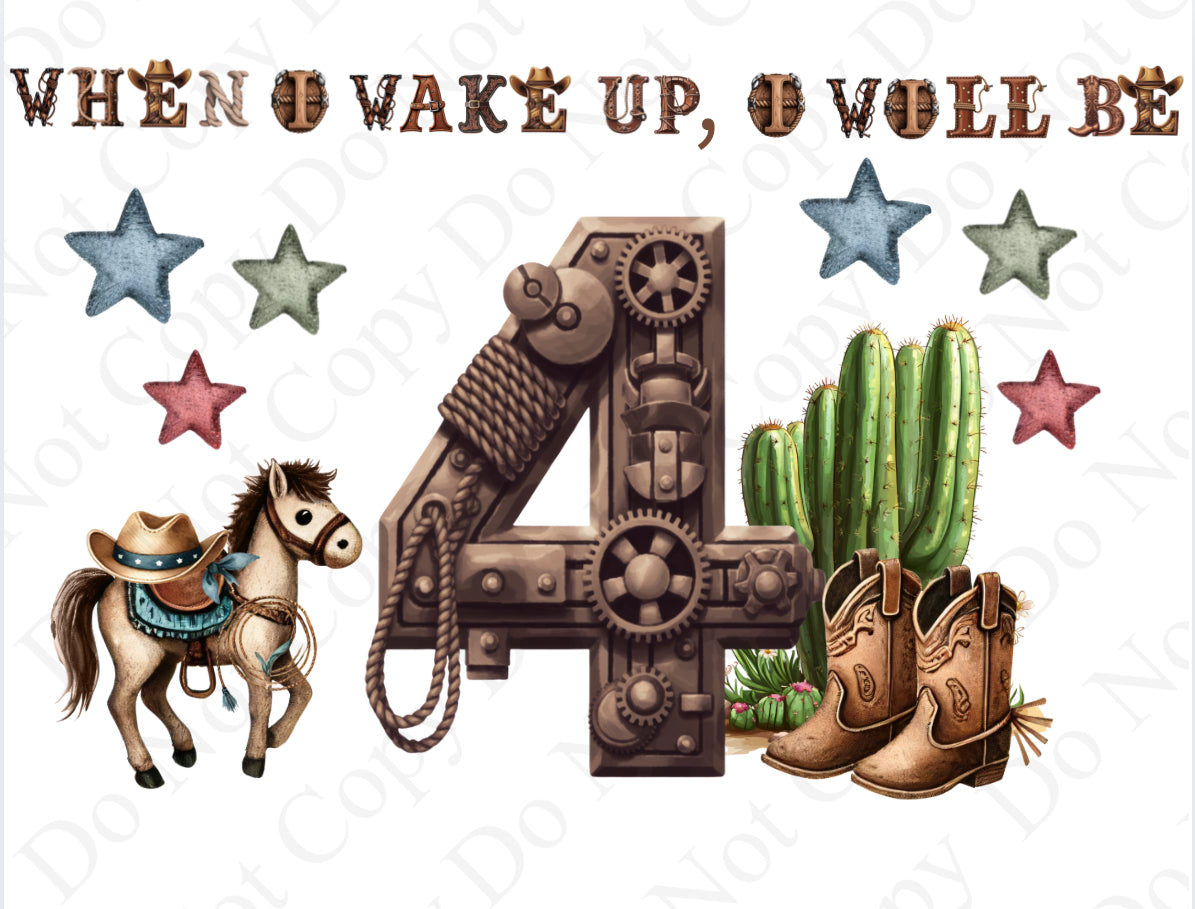 DTF Fabric When I Wake - Cowboy 1-10