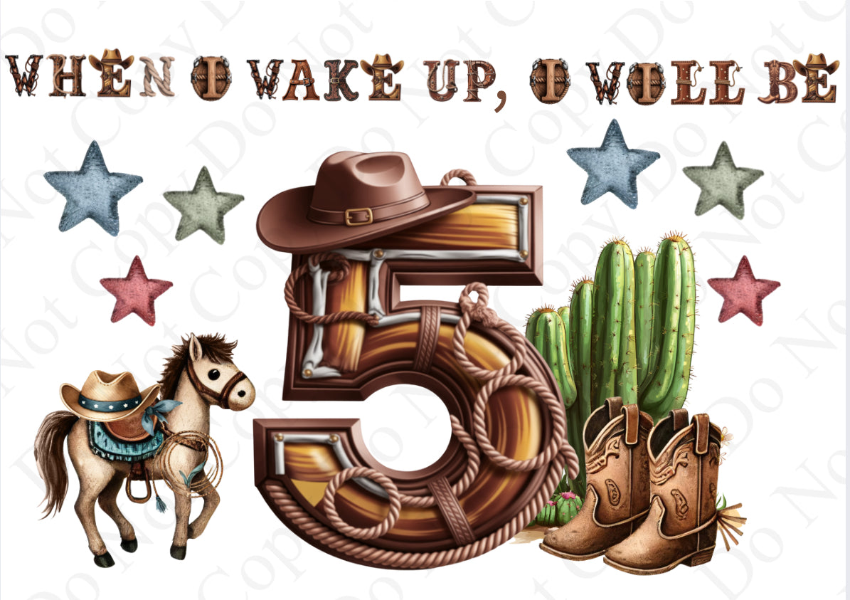 DTF Fabric When I Wake - Cowboy 1-10