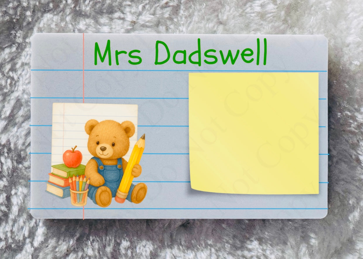 Acrylic Sticky Note Blanks Vertical (Can be sublimated on)