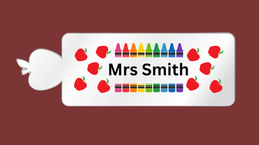 Acrylic Apple Bookmark