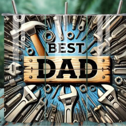 Sublimation Print - Best Dad Ever Tools Vintage