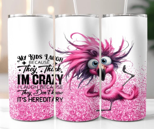 Sublimation Print - Crazy Flamingo