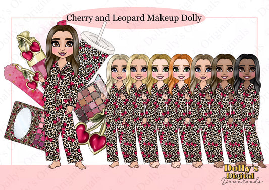 UV Cherry and Leopard Makeup Dolly