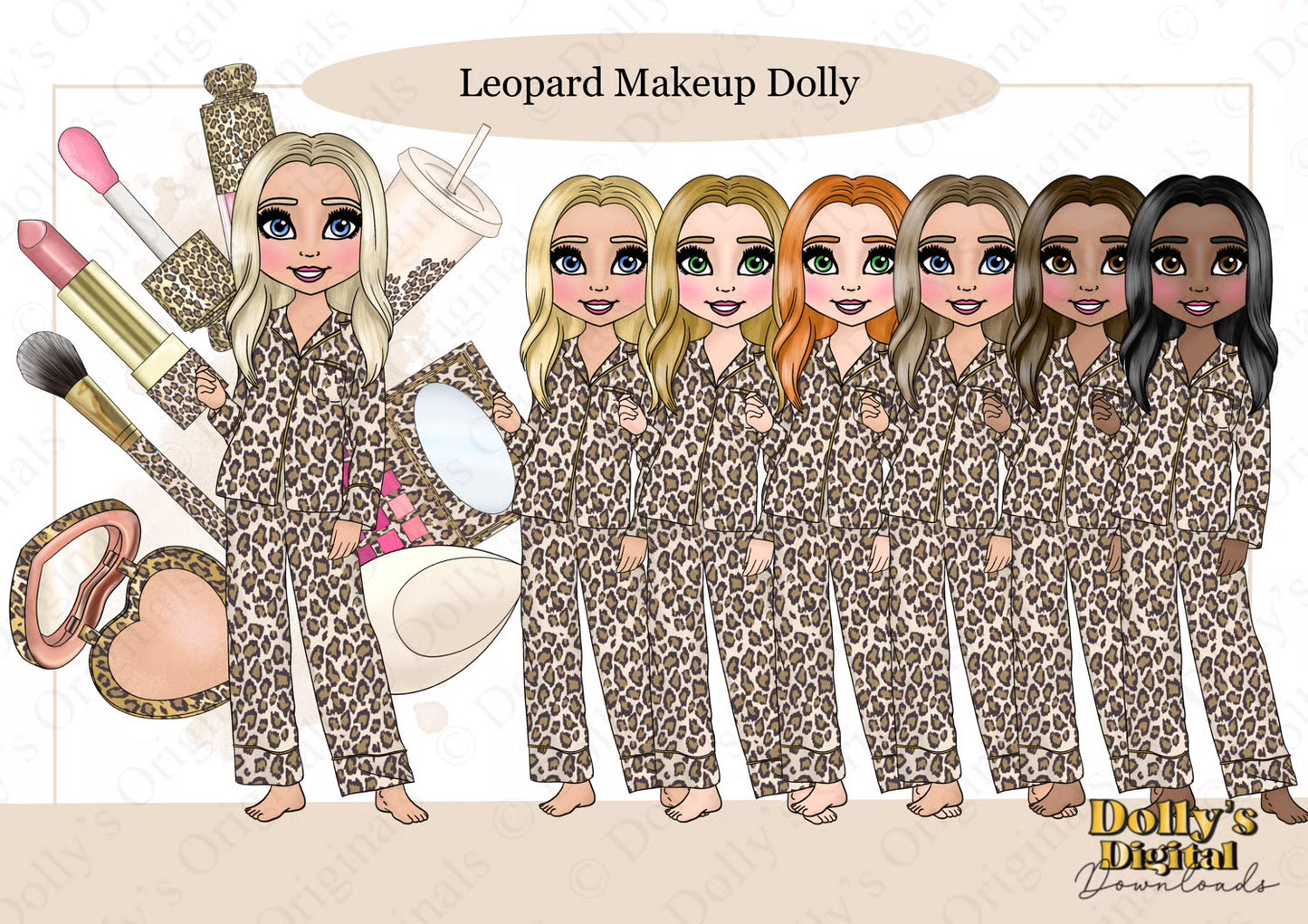 UV Leopard Makeup Dolly