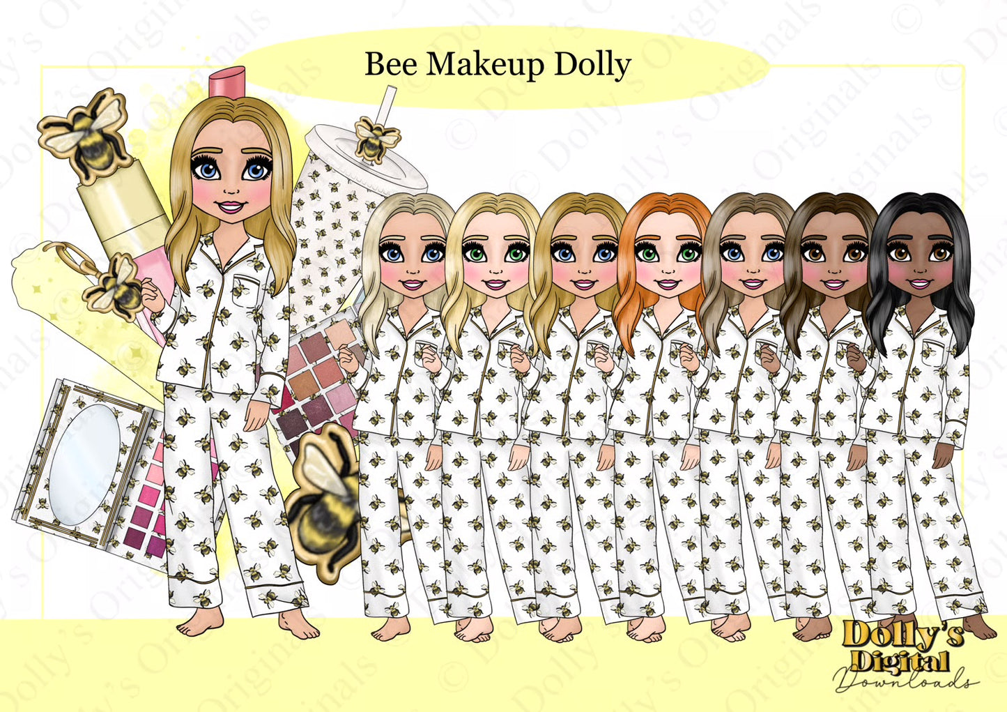 UV Bee Makeup Dolly