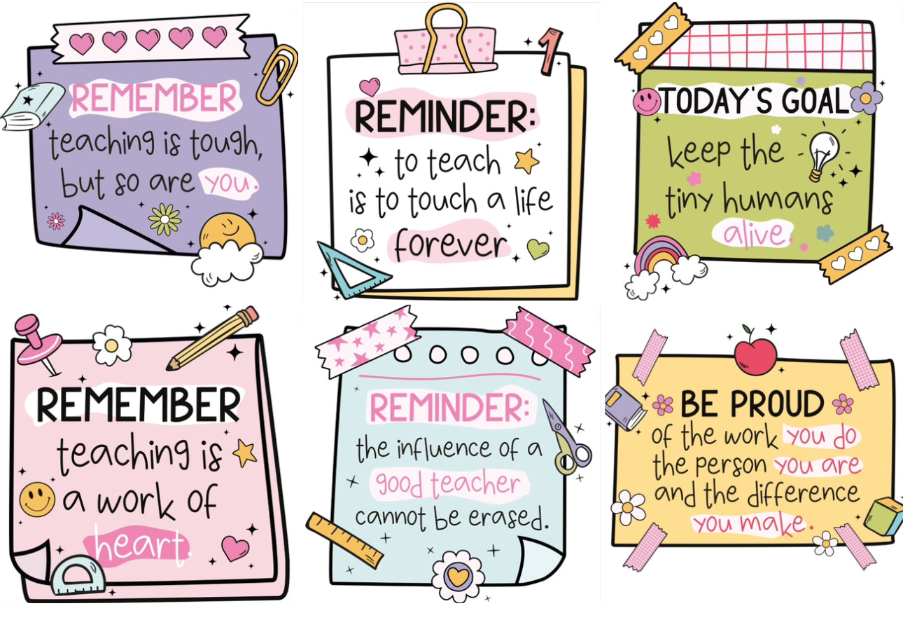 UV DTF - Teacher Notes (Multiple Designs) – RST Prints