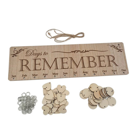 Wooden Days to Remember In-Stock