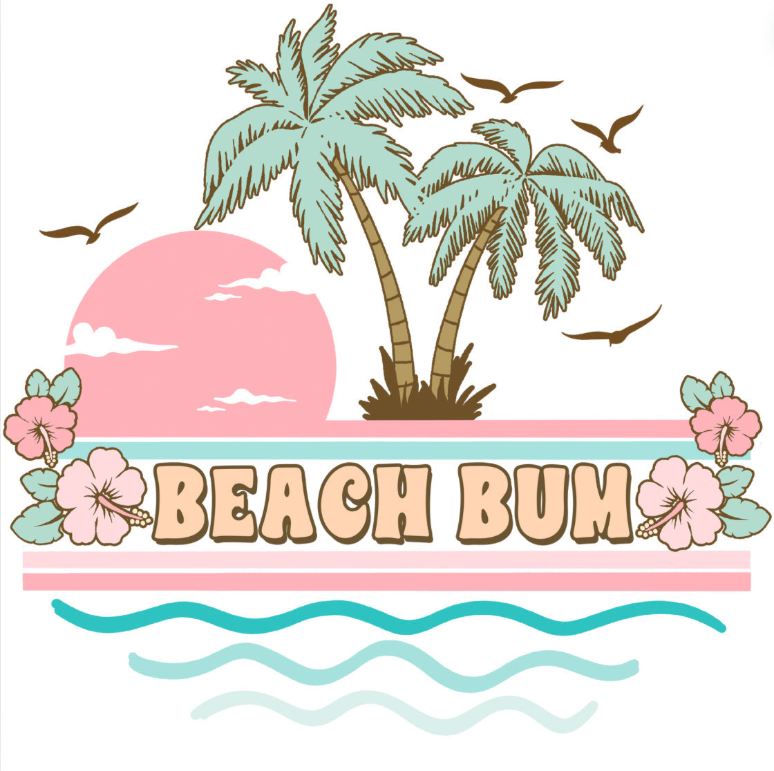 DTF Fabric Beach Vibes (22 designs)