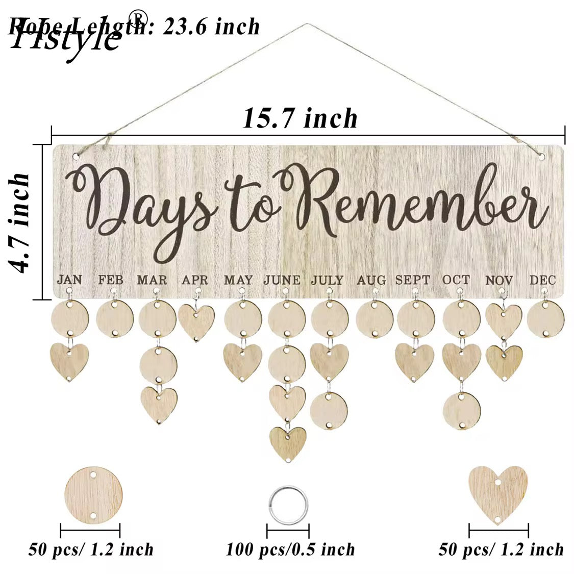 Wooden Days to Remember In-Stock