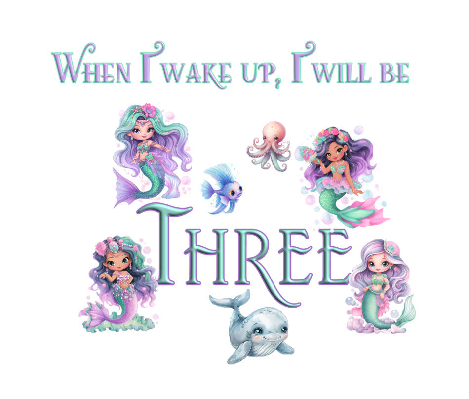 DTF Fabric When I Wake - Mermaid