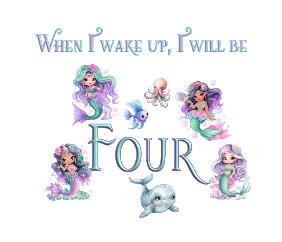 DTF Fabric When I Wake - Mermaid