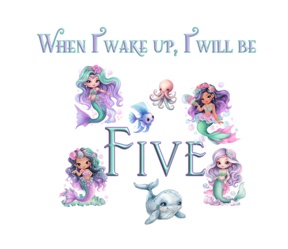 DTF Fabric When I Wake - Mermaid