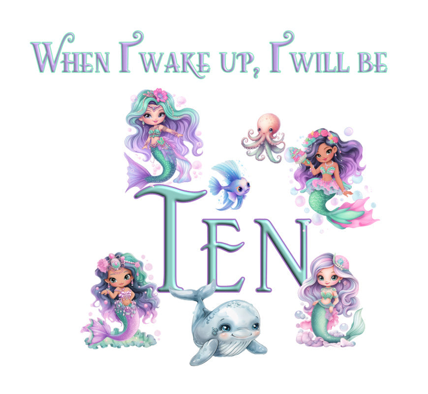 DTF Fabric When I Wake - Mermaid