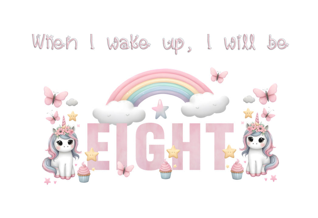 DTF Fabric When I Wake - Unicorn