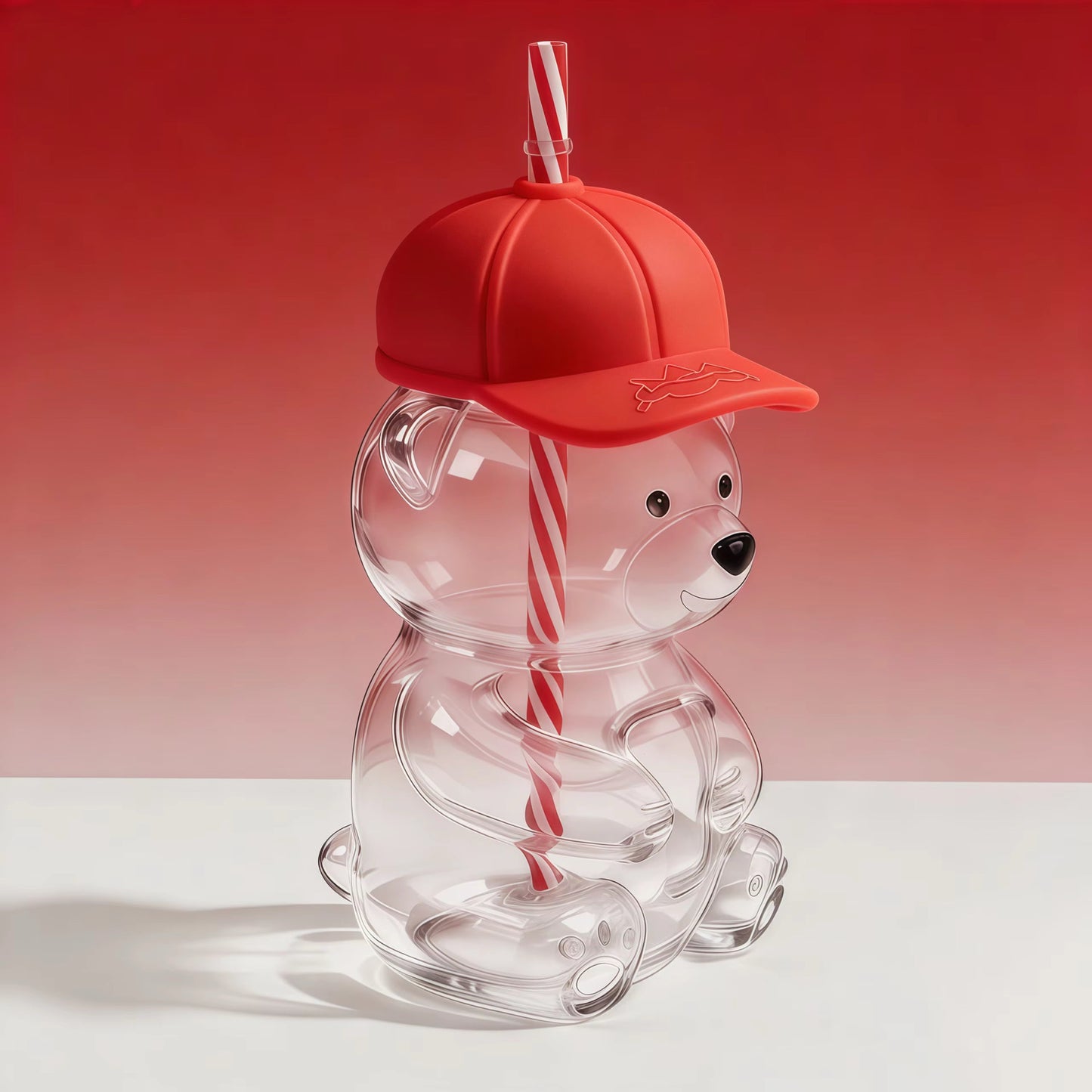 Baseball Cap Glass Bear Tumbler (Pre-Order due mid May)