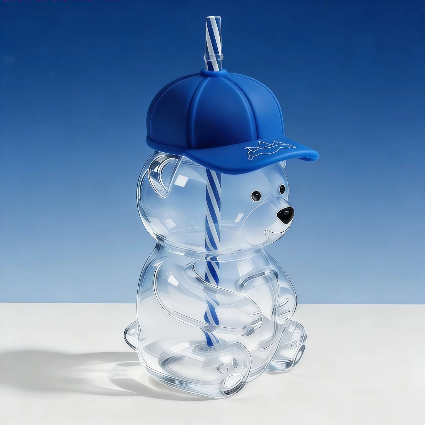 Baseball Cap Glass Bear Tumbler (Pre-Order due mid May)