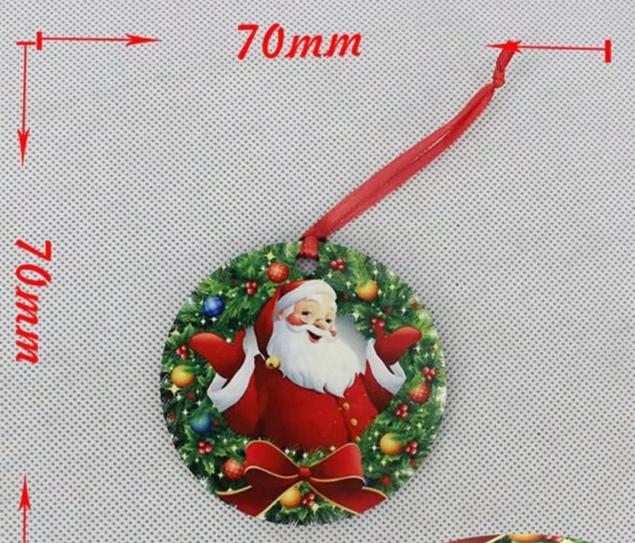 MDF Sublimation 3inch Round Tree decoration