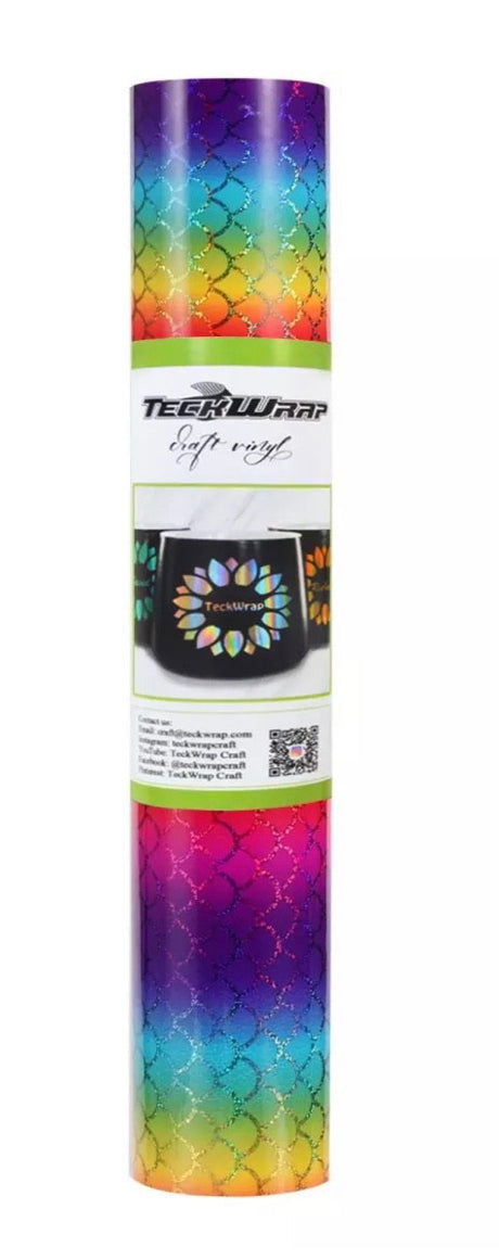 Teckwrap Holographic Mosaic Permanent Vinyl